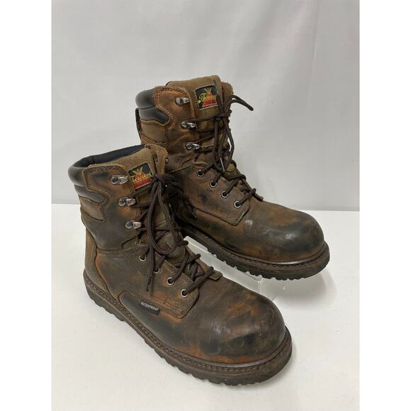 Thorogood 804-3237 Men’s Size 12M Brown Leather Waterproof Safety Toe Work Boots - Picture 8 of 9